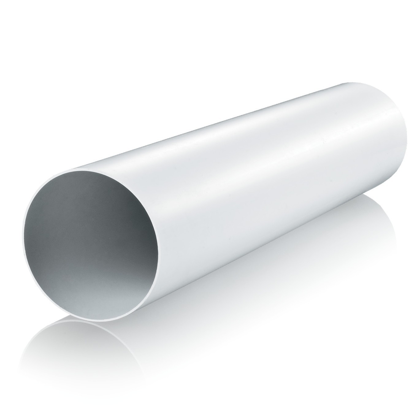 PVC round channel fi 100 mm white KO100-01/0.5m