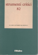 Strumenti critici 82. Anno XI,Settembre 1996, Fascicolo 3 - AA.VV (Il Mulino)