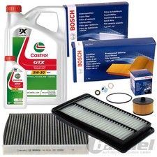 BOSCH FILTERSET+CASTROL 5W30 RN17 passend für RENAULT KADJAR NISSAN X-TRAIL T32