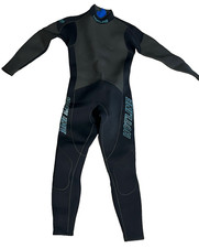 Vintage 90s Hotline Wetsuit Medium Stocky 3mm Full Suit Spell Out USA Made Surf