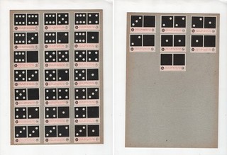 Historische Streichholzetiketten – Domino Serie – 28 verschiedene Motive