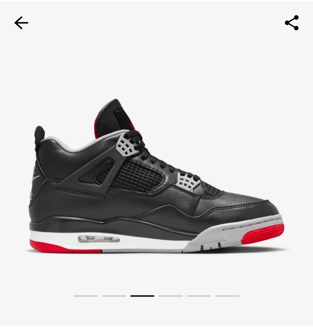 NIKE Air Jordan 4 Retro Bred Reimagined FV5029-006 Ready To Ship