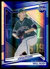 2022 Panini Elite Extra Edition Aspirations Blue Will Rudy 108/349 Milwaukee