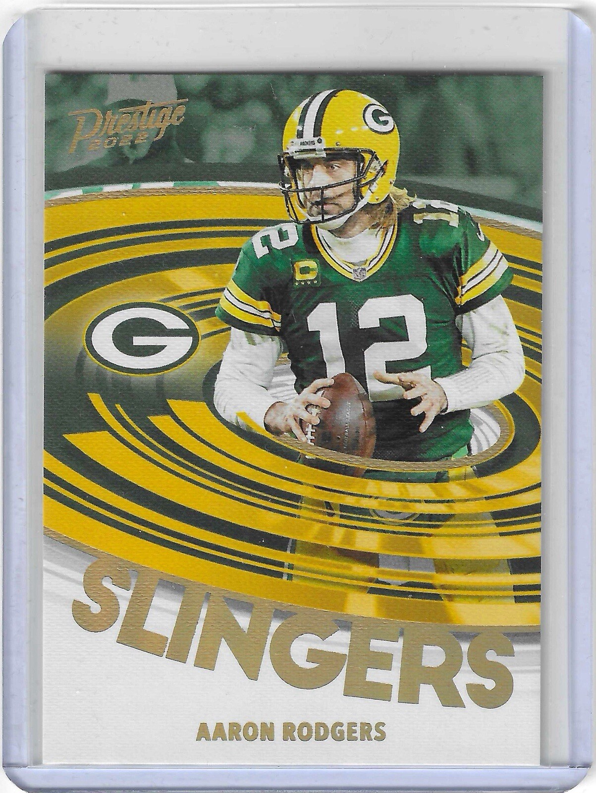 2022 Panini Prestige Football Aaron Rodgers Slingers SSP Case Hit! Short print