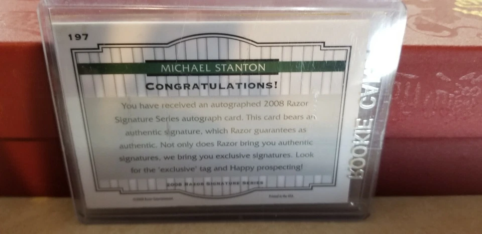 2008 RAZOR Signature Series #197 Michael Giancarlo Stanon #1135/1199 AUTO🔥 - Image 4 of 4