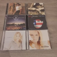 LOT OF 6 CDS 4 BY GARTH BROOKS & 2 BY TRISHA YEARWOOD Songbook The Hits & MORE! 