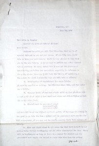 1924 Prohibition Era Political Letter Alcohol Reform Volstead Act Discussion