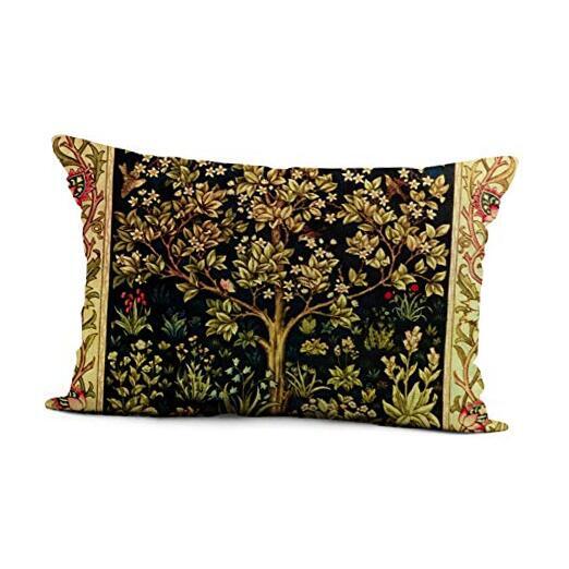 Throw Pillow Cover 12x20 Inch Floral William Morris Tree of 12