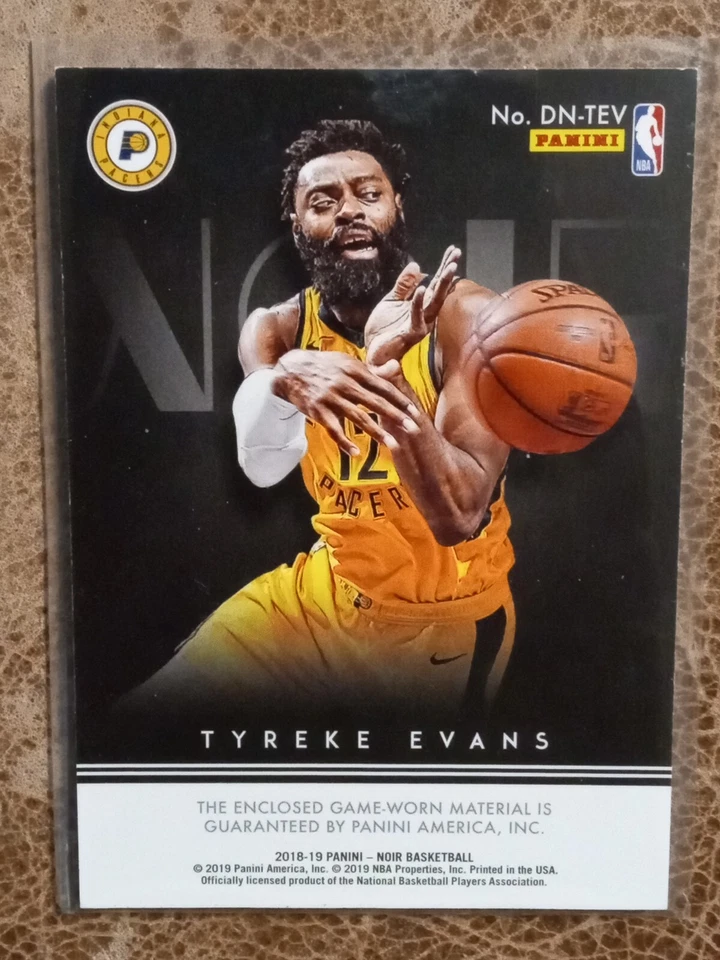 2019 Tyreke Evans Noir Jersey Card /65 - Image 2 of 2