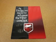 2000 Dodge Viper GTSR Concept sales brochure dealer literature 4 page folder