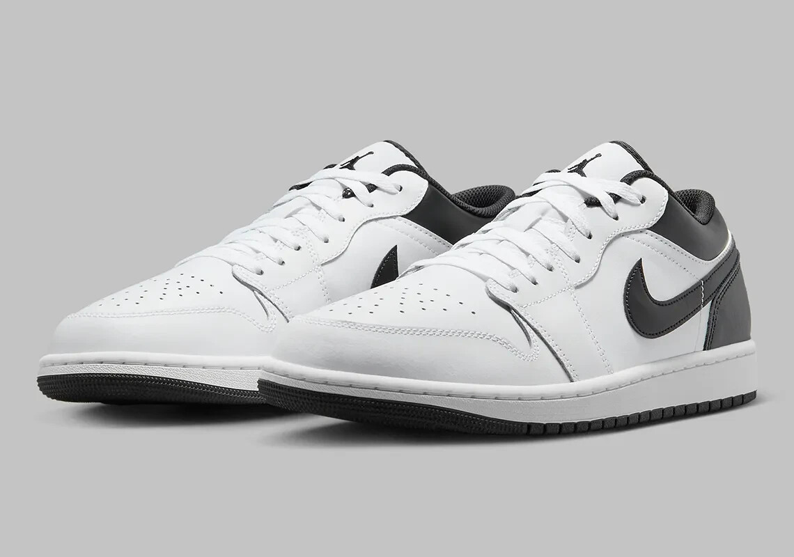Nike Air Jordan 1 Low Shoes White Black Panda 553558-132 Nike Air Jordan 1 Low Shoes White Black Panda 553558-132