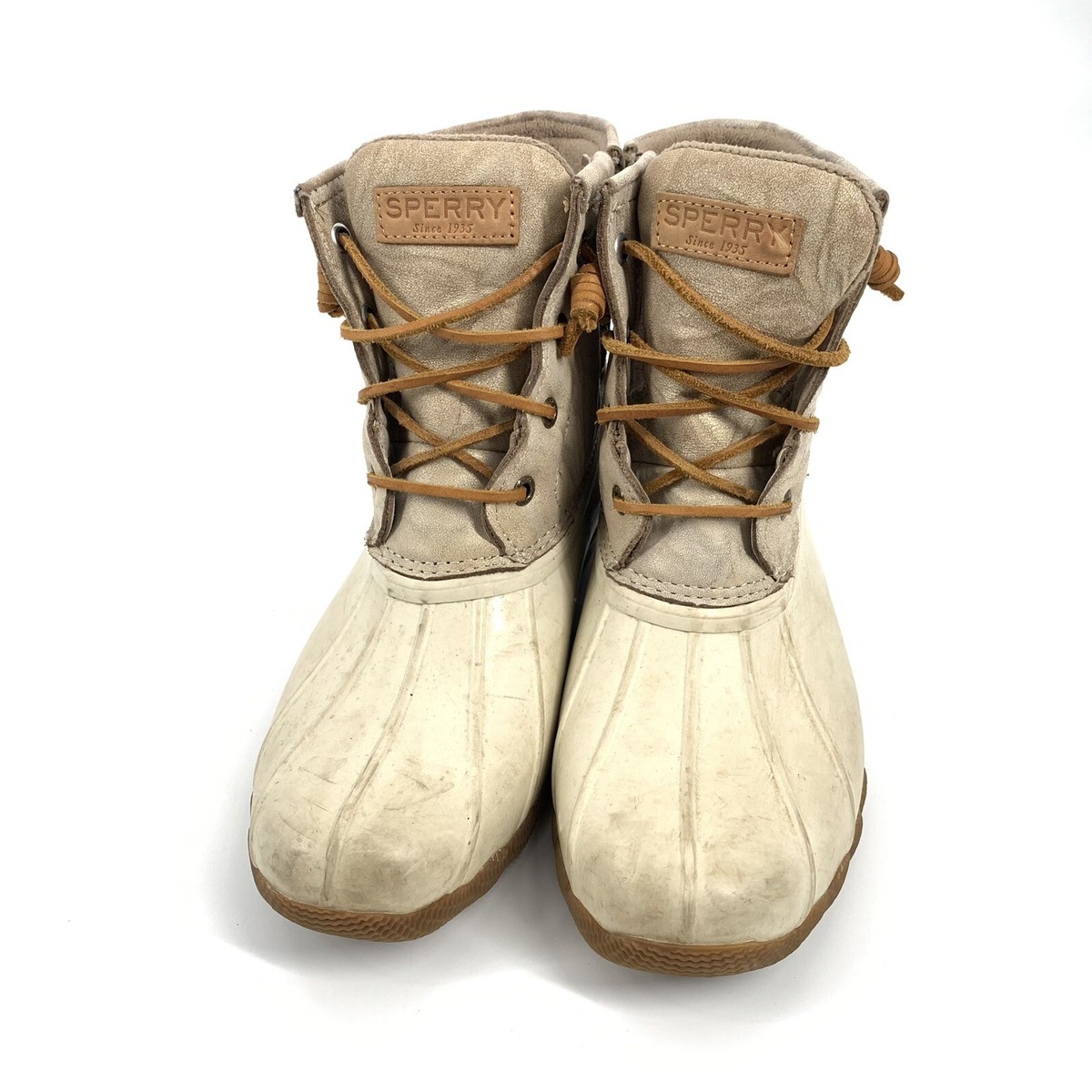 sperry duck boots glitter