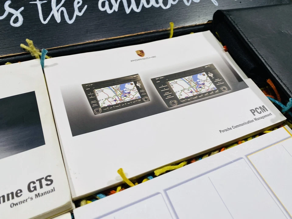 FULL SET⚠️ 2009 PORSCHE CAYENNE S GTS OWNERS MANUAL SET + NAVIGATION PCM BK - Image 3 of 4