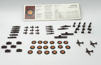 Vintage 1984 Axis & Allies Board Game U.S.S.R. DARK BROWN Replacement Parts Pcs