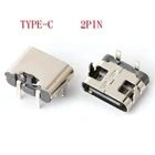 Type C 2Pin Plug USB Board Charging Female Connector diy Solder Adapter Jack