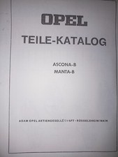Opel MANTA B  ASCONA B     TEILEKATALOG    Parts catalog