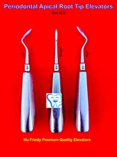 Dental Schmeckebier Apexo Elevator No.5 E4 E5 HU FRIEDY Set of 3