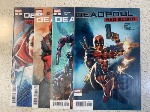 Deadpool Bad Blood #1-#4 Rob Liefeld Complete Series NM Gemini Shipping 1 2 3 4
