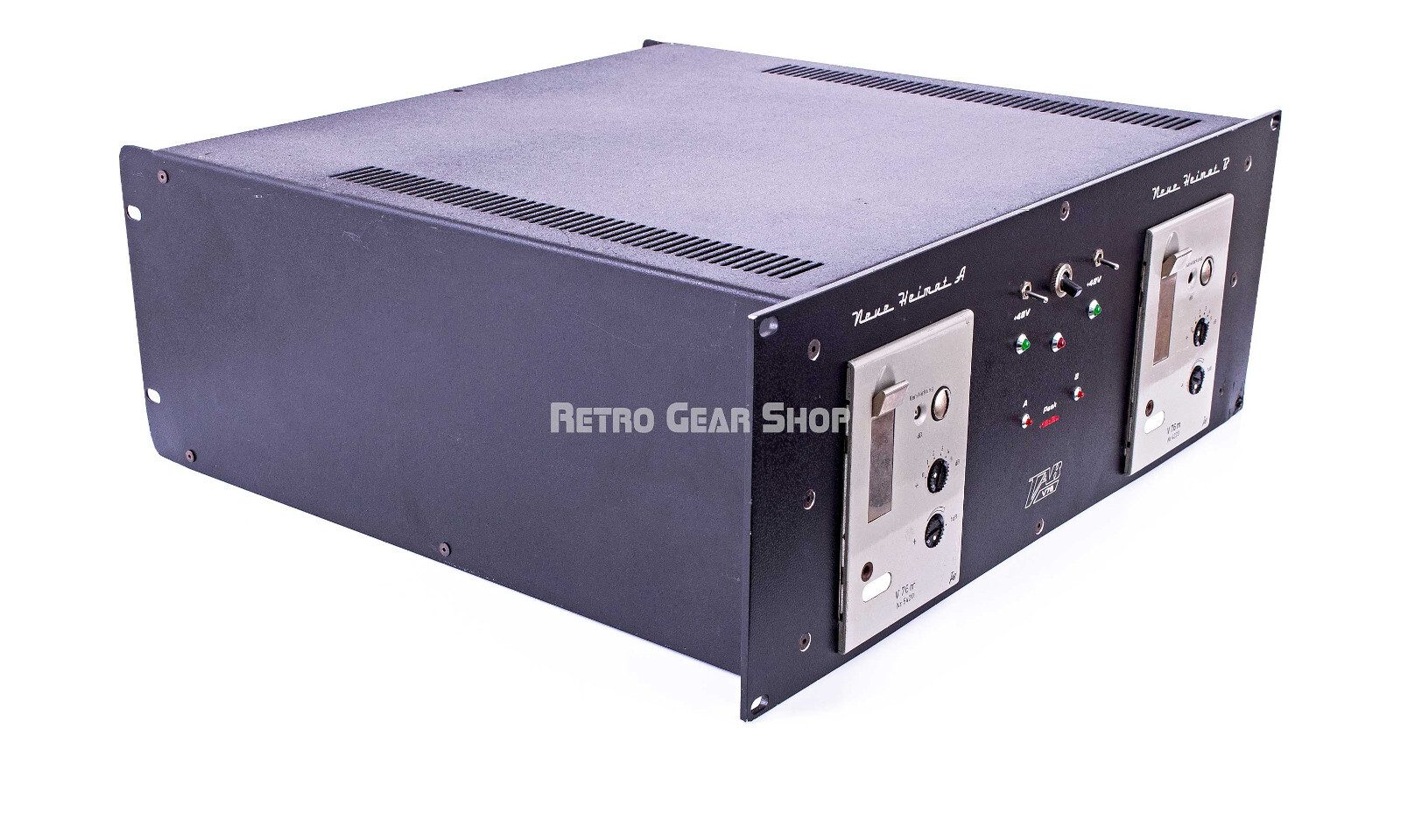 Telefunken v76m Racked Stereo Pair Tube Microphone Mic Preamp Vintage