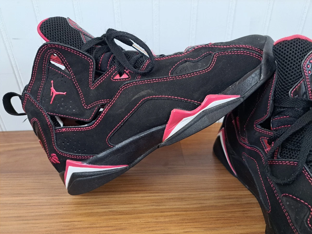 NIKE Air Jordan True Flight 2009 Black Pink 343795 001 Sneakers Womens US 8 6.5Y