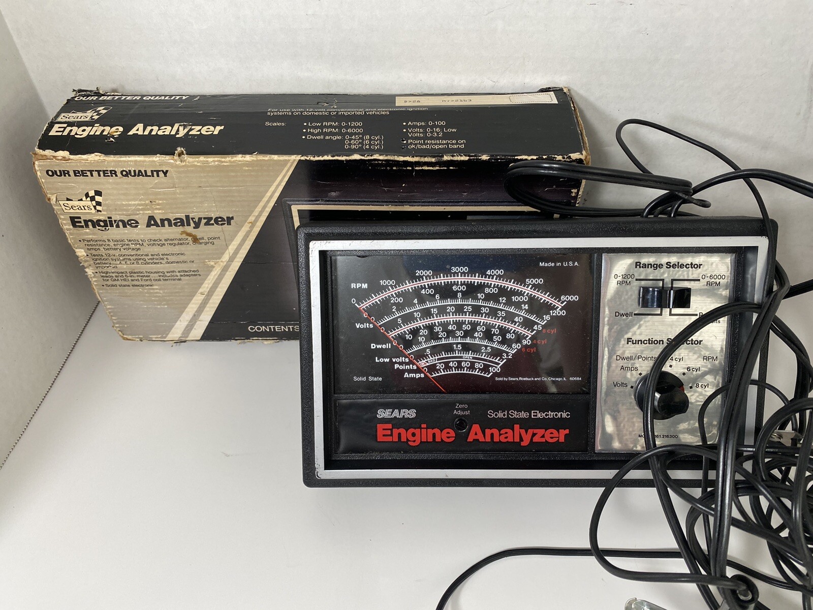 Vintage Sears Craftsman Engine Analyzer 282163 With Manual 161.216300 for sale online eBay