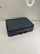 Vintage Untorn Vintage Fabric Vinyl or Other Record Storage Suitcase »