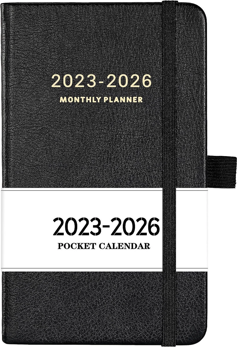 2023-2026 Pocket Planner - Monthly (36-Month) Small, Black | eBay
