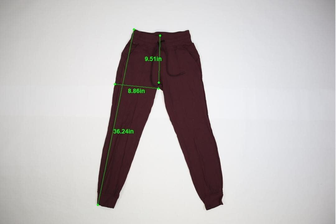Lululemon Studio Pants Maroon Drawstring Pant wit… - image 2