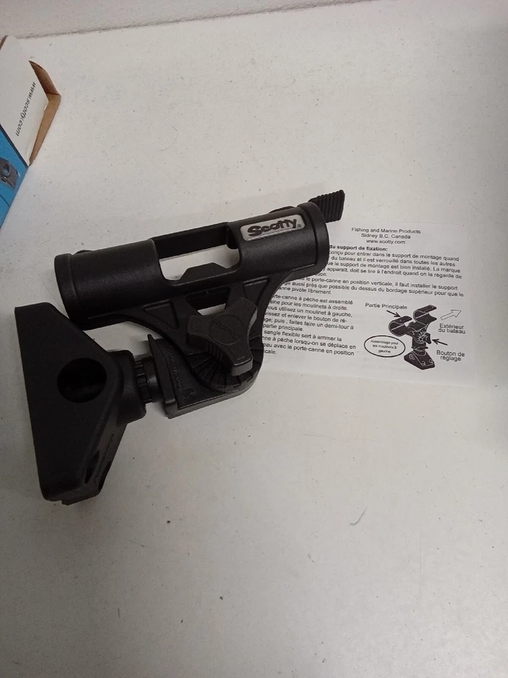 Soporte de varilla Scotty Fly con cubierta combinada 265/montaje lateral #2X6 Foto 2 de 3