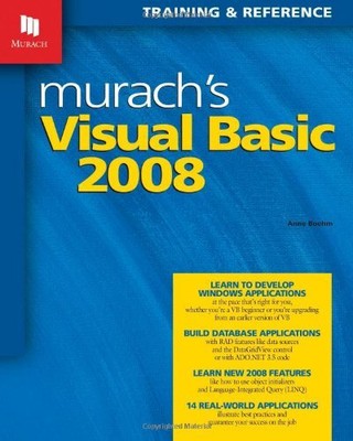 MURACH'S VISUAL BASIC 2008 By Anne Boehm *Excellent Condition*