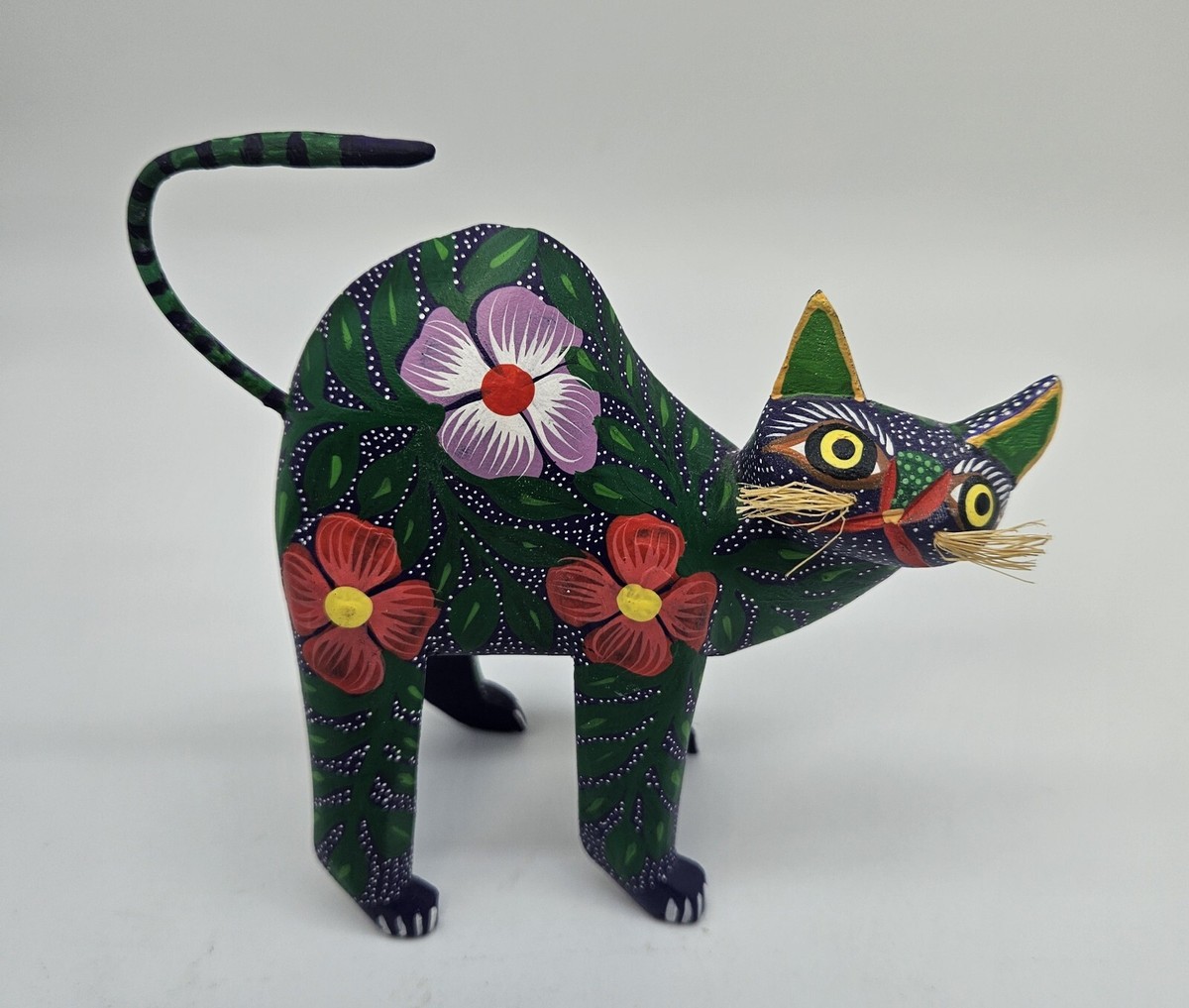 和物セット販売　人形　書作　木彫りアート　芸妓　絵画　限定価格　限定セット　希少 Joaquin Hernandez Vasquez Oaxaca Mexican Folk Art Signed Wood Art