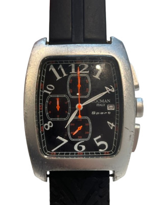 Locman  Sport Italian Men's Watch - Black Water Resistant Quartz Chronograph