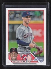 2023 Topps Update Brayan Rocchio US214 Rookie Gold Mirror Image Variation SSP