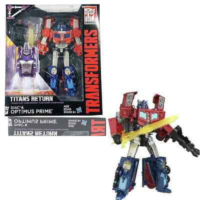 Transformers Titans Return DIAC & OPTIMUS PRIME V class Action Figure Robot new