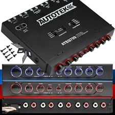 Autotek Car Audio Equalizer 4-Band / 9-Volt Line-Driver Multiple-Source Signal