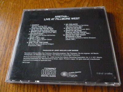 ARETHA FRANKLIN Live at the Fillmore West MFSL Limited Ed. MOBILE