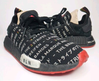 Adidas NMD_R1 Berlin Black White Red Size Youth EH3200 Run Boost 2019 GS 