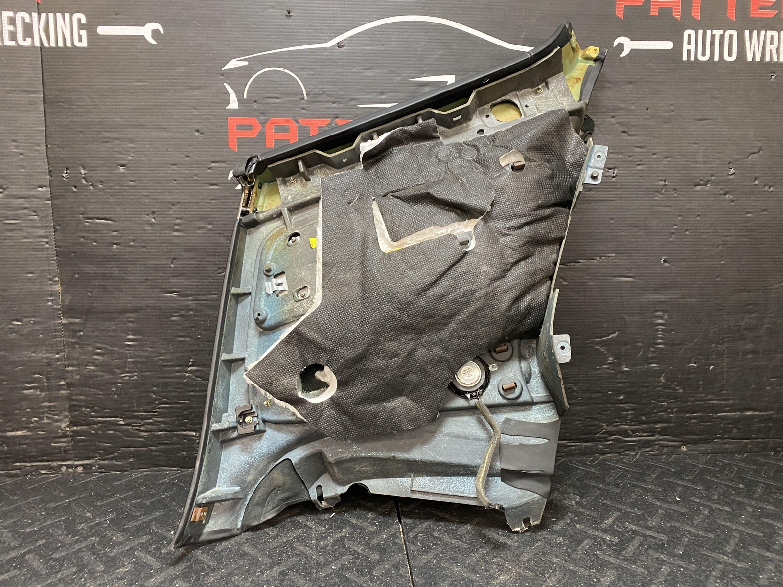 04-10 BENTLEY CONTINENTAL GT LEFT DRIVER INTERIOR QUARTER PANEL TRIM PANEL BLACK