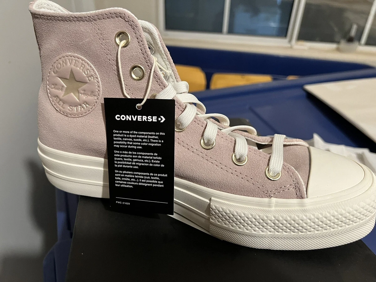 Size 8- Chuck Taylor All Lift Platform Egret/Stone Mauve | eBay