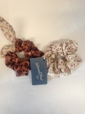 Mixed Floral Print Twisters Set 2pc - Universal Thread Rust