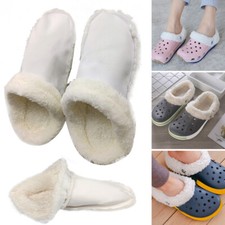 Replacement Fur Insoles Liners Furry Inserts For Hole Shoes Clogs Thickened Soft