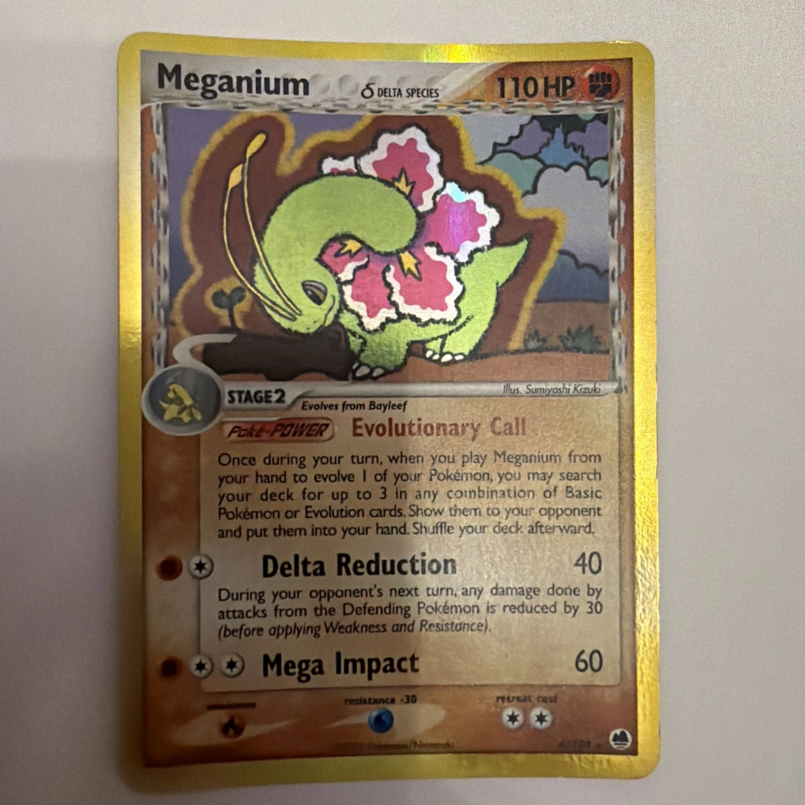 Meganium - 4/101 - Dragon Frontiers - Reverse Holo - Pokémon