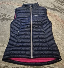RAB Microlight Vest Womens Size UK 10 Blue Gilet Pertex Down Insulated Padded