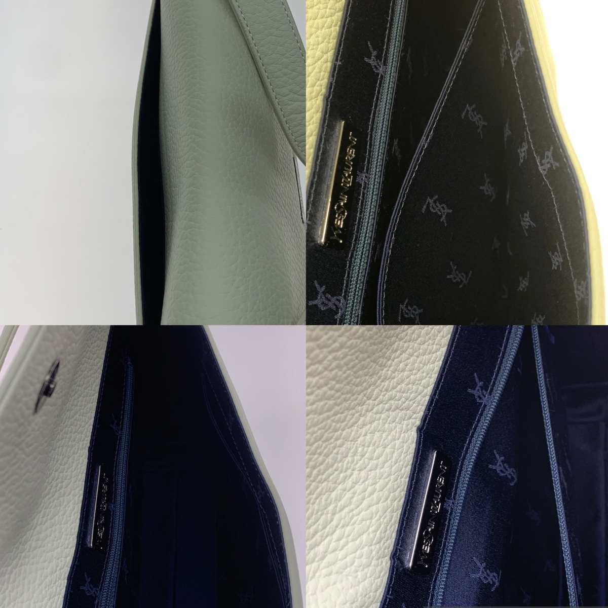 Borsa Yves Saint Laurent in pelle bianca senza graffi usata