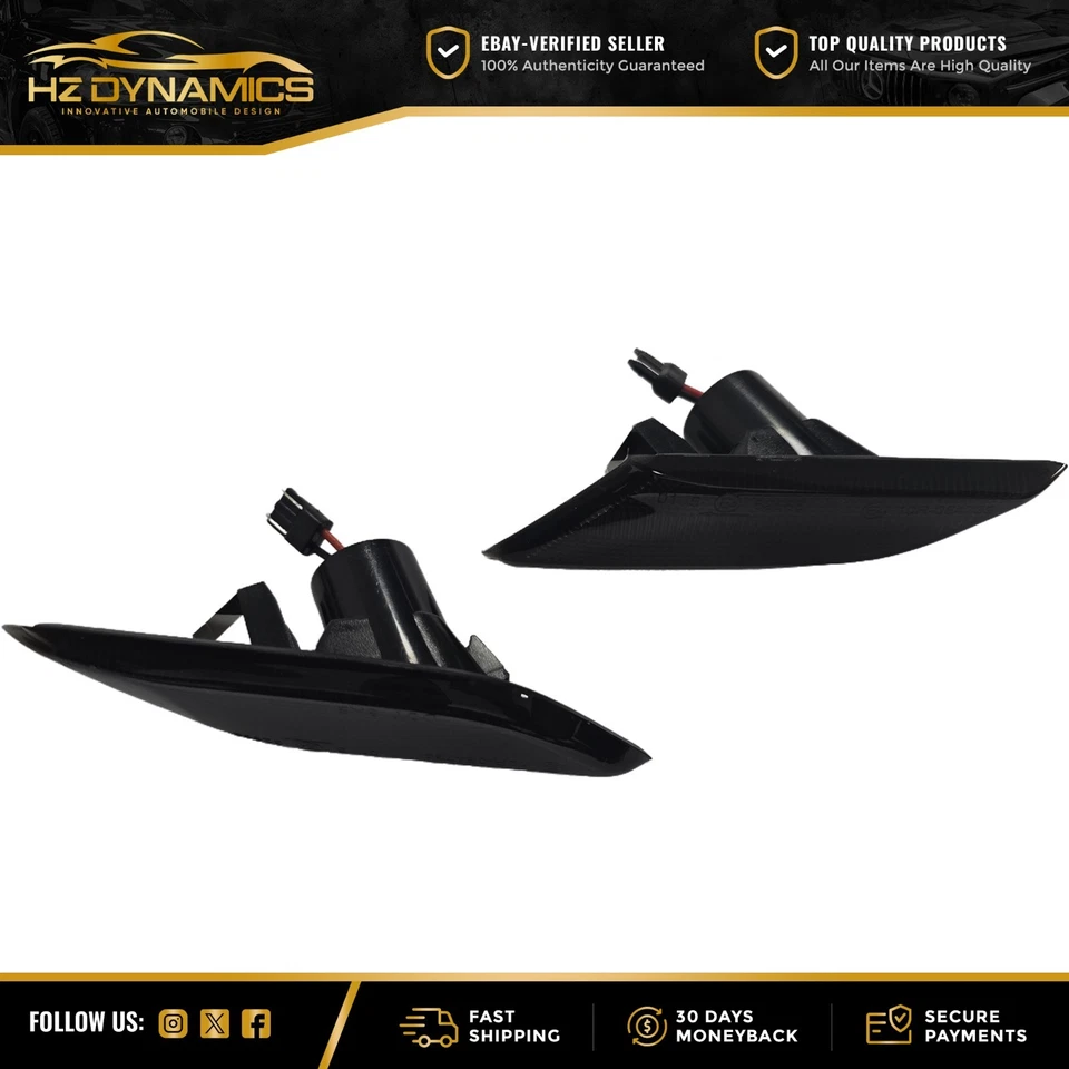 FOR VW TRANSPORTER T6.1 SEQUENTIAL LED SIDE REPEATERS SMOKED 2020+ DYNAMIC SWEEP - Image 4 of 4