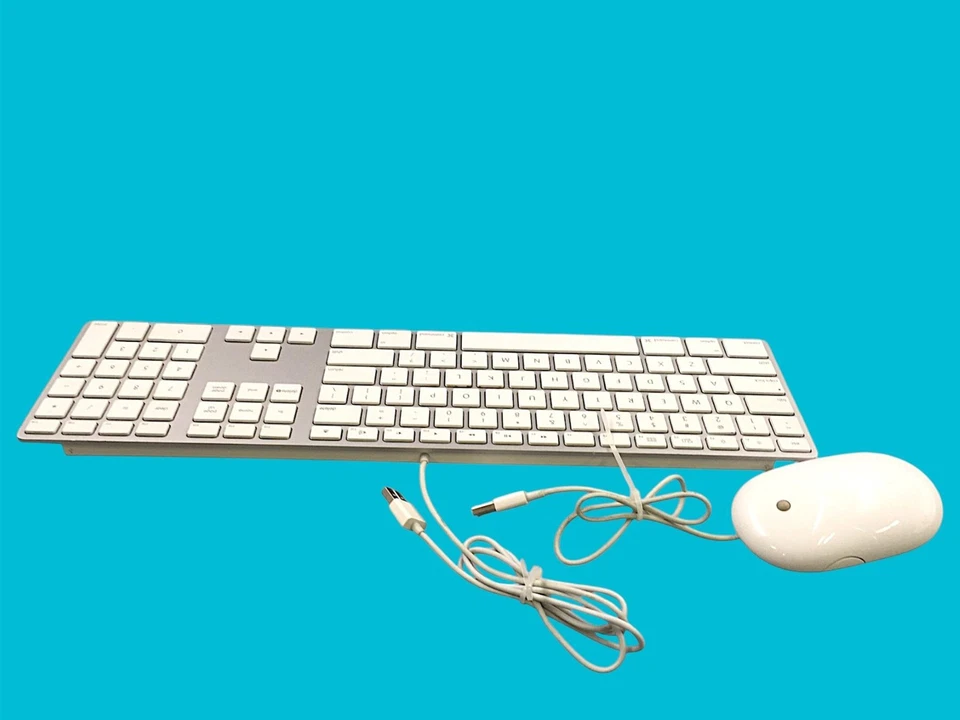 Apple A1243 Wired USB Keyboard w/ Apple A1152 Mouse iMac Mac Mini - Image 2 of 4