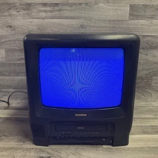 Goldstar 13” TV/VCR VHS Player Combo Retro Gaming Television - READ DESCRIPTION