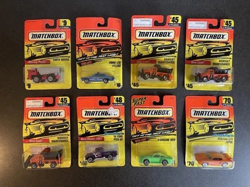 Vintage Sealed Matchbox Cars (Lot of 8) 1995 1996 - Includes Duplicates