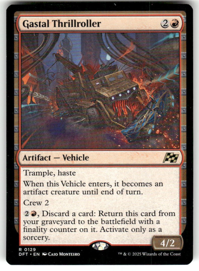 Gastal Thrillroller 129 Rare Aetherdrift Magic: The Gathering Near Mint