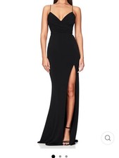 NOOKIE VENUS GOWN - BLACK Small Maxi Dress
